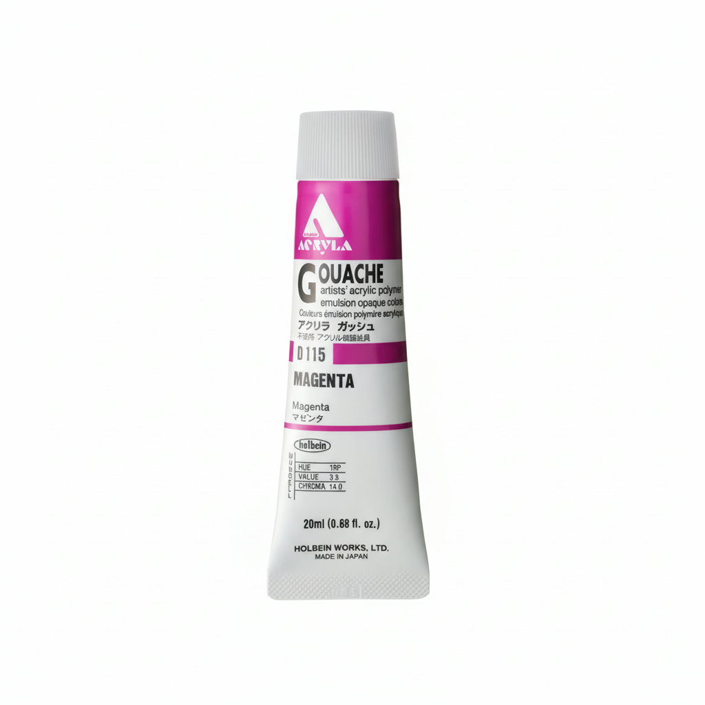Holbein Acrylic Gouache Magenta 20ml D115A
