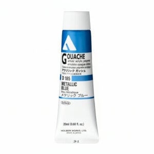 Holbein Acrylic Gouache Metallic Blue 20ml D185C