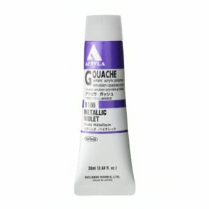 Holbein Acrylic Gouache Metallic Violet 20ml D186C