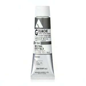 Holbein Acrylic Gouache Neutral Grey #4 20ml D164A