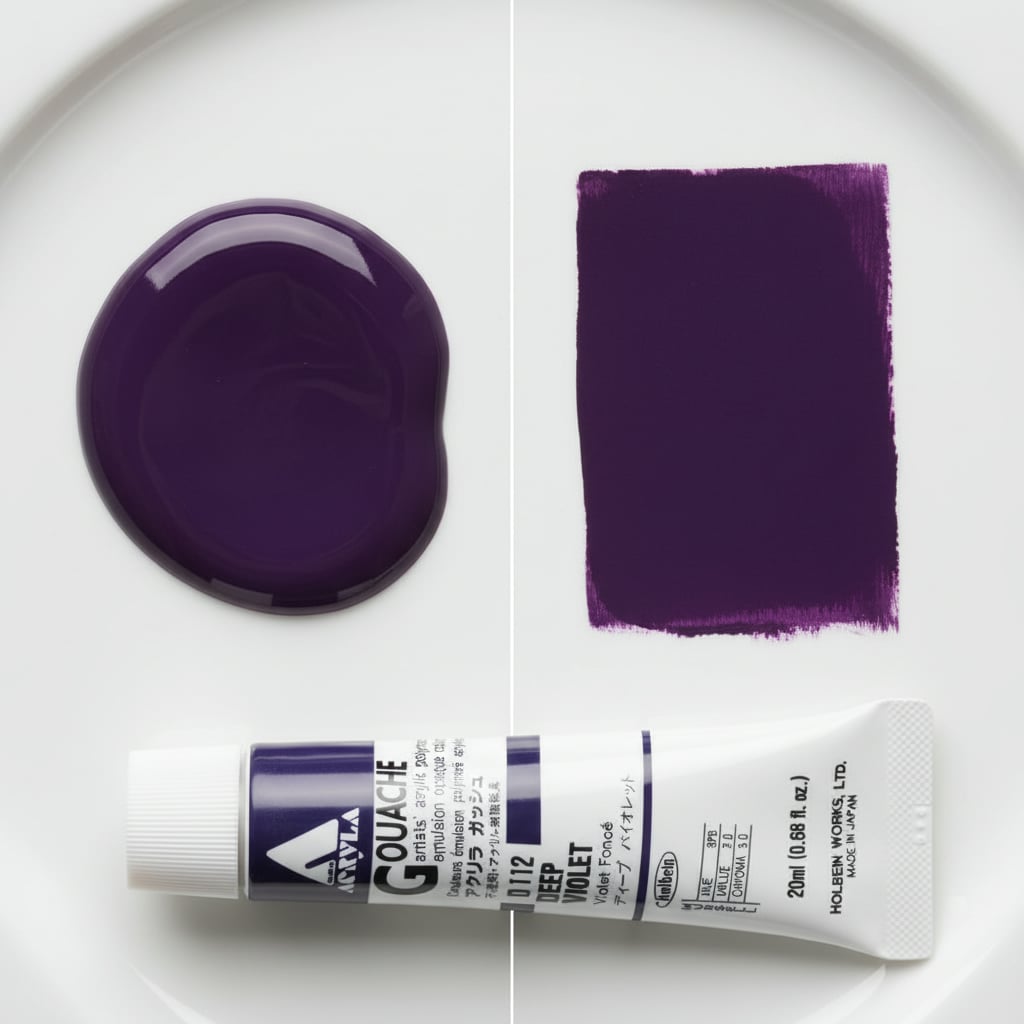 Holbein Acrylic Gouache Deep Violet 20ml D112A