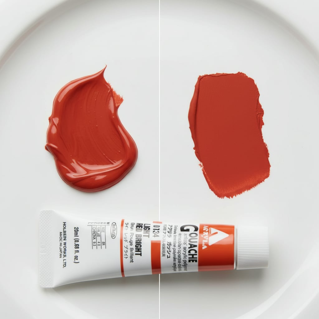 Holbein Acrylic Gouache Light Red Bright 20ml D134A