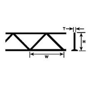 Plastruct 5/8" Warren Open Web 90416