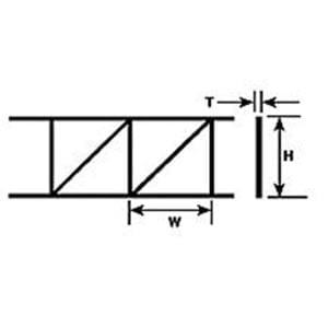 Plastruct 7/16" Pratt Open Web 90923