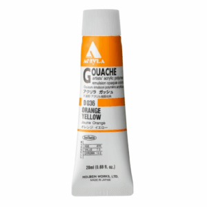 Holbein Acrylic Gouache Orange Yellow 20ml D036A
