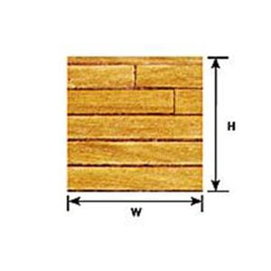 Plastruct 1:12 Scale Light Hard- Wood 91857