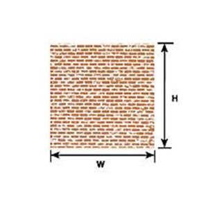 Plastruct HO 1:100 Scale Brown Brick 91886