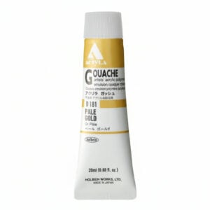 Holbein Acrylic Gouache Pale Gold 20ml D181C