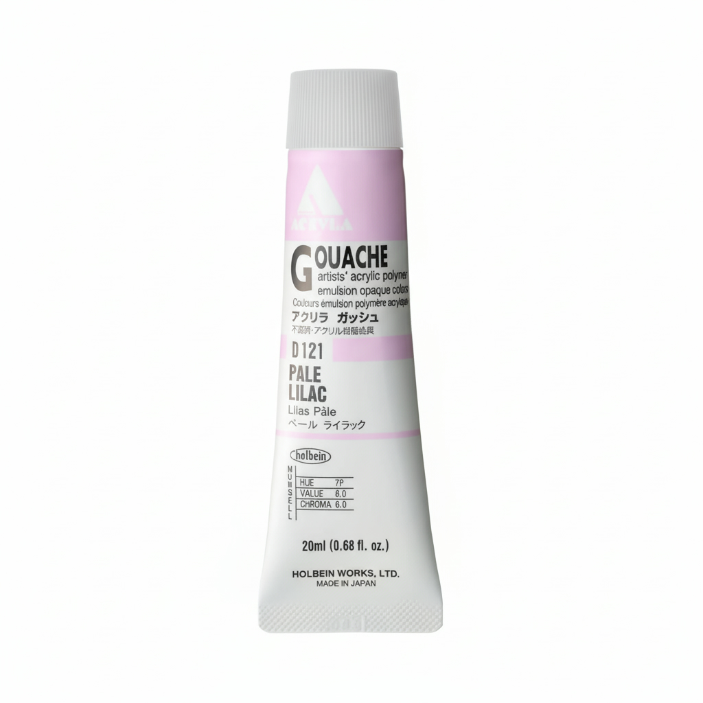 Holbein Acrylic Gouache Pale Lilac 20ml D121A
