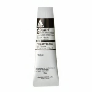 Holbein Acrylic Gouache Primary Black 20ml D193A