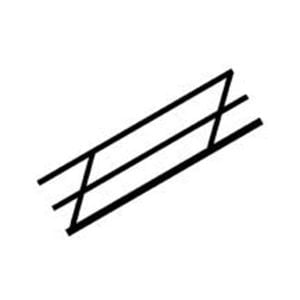 Plastruct 1:16 Scale ABS Stair Rail 90486
