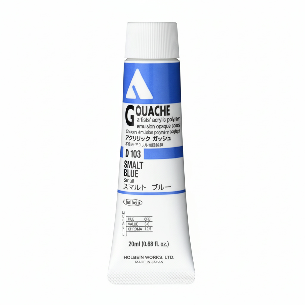 Holbein Acrylic Gouache Smalt Blue 20ml D103A