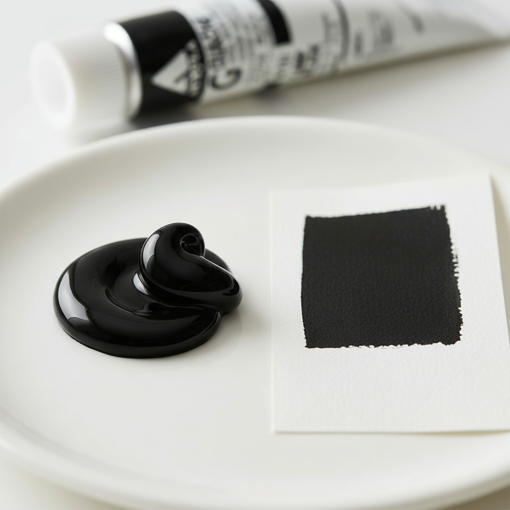Holbein Acrylic Gouache Lamp Black 20ml D137A