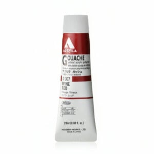 Holbein Acrylic Gouache Wine Red 20ml D007A