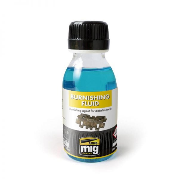 Ammo by Mig Metallic Tracks Burnishing Fluid 100mL AMIG2020