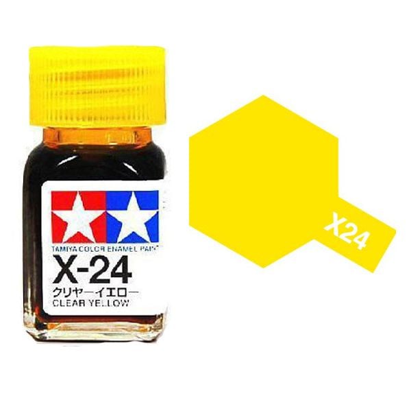 Tamiya Enamel Paint X-24 X24 Clear Yellow 80024