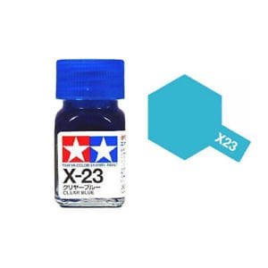 Tamiya Enamel Paint X-23 X23 Clear Blue 80023