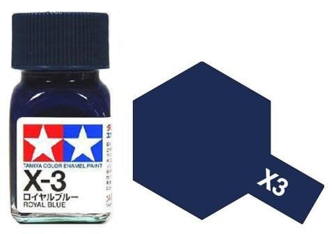 Tamiya Enamel Paint X-3 X3 Gloss Royal Blue 80003