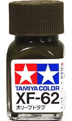 Tamiya Enamel Paint XF-62 XF62 Flat Olive Drab 80362