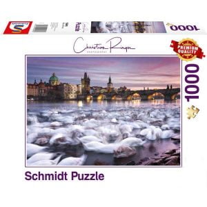 Schmidt Puzzle 1000 Piece Prague Swans 59695