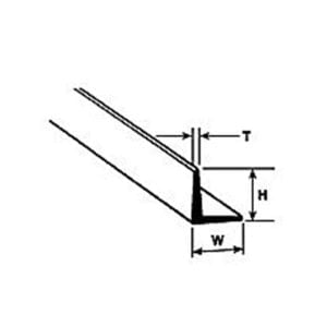 Plastruct 3/8" Styrene Angle 90508