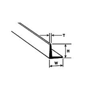 Plastruct 3/32" Styrene Angle 90503