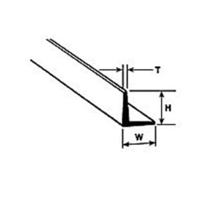 Plastruct 3/64" Styrene Angle 90501