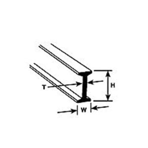 Plastruct 3/8" Styrene Beam 90518