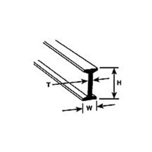 Plastruct 1/4" Styrene Beam 90516