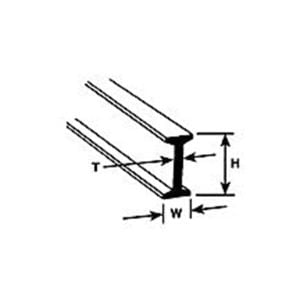 Plastruct 1/4" Styrene Beam 90516