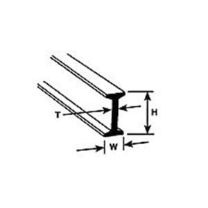 Plastruct 1/8" Styrene I Beam 90513