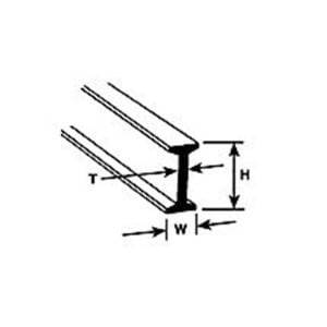 Plastruct 9/16" Styrene Beam 90521