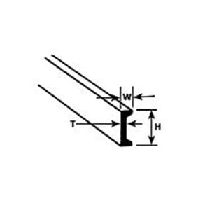 Plastruct 3/32" Styrene Channel 90532