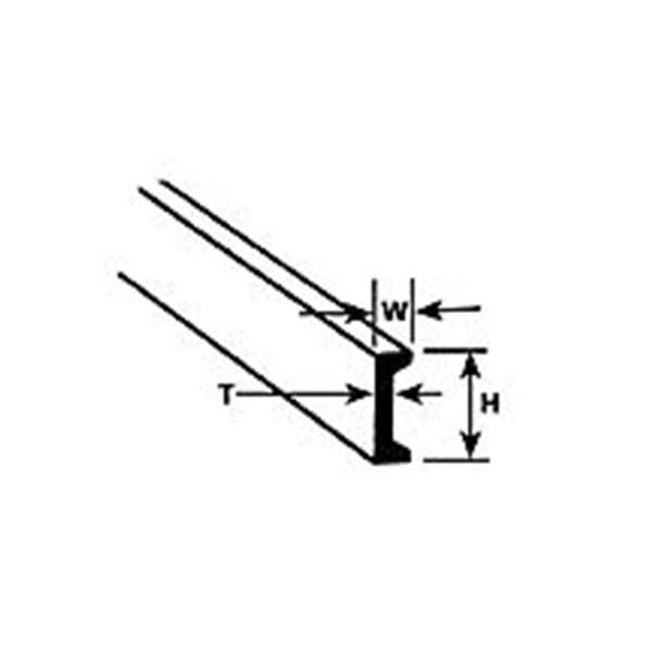 Plastruct 3/16" Styrene Channel 90535