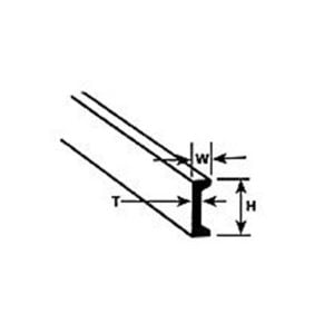 Plastruct 1/8" Styrene Channel 90533