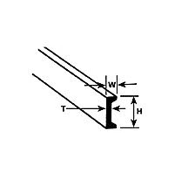 Plastruct 5/32" Styrene Channel 90534