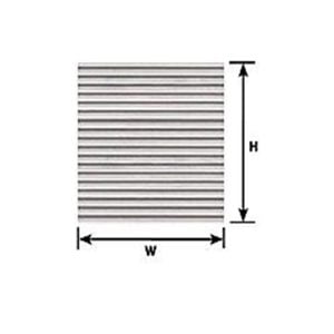 Plastruct HO Scale Corrugated Siding Sheet 91509