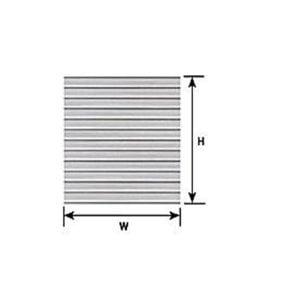 Plastruct HO Scale Ribbed Roof Sheet 91511