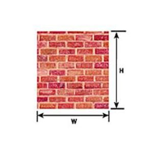 Plastruct G Scale Rough Brick Sheet 91612