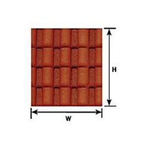 Plastruct G Scale Spanish Tile Sheet 91632
