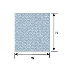 Plastruct HO Scale Scalloped Edge Tile 91650