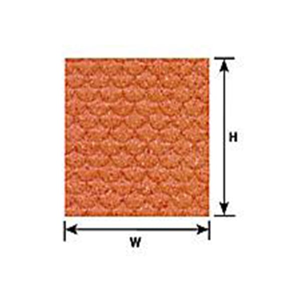 Plastruct O Scale Scalloped Edge Tile 91651