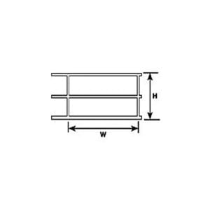 Plastruct 1:32 Scale Styrene Hand Rail 90684