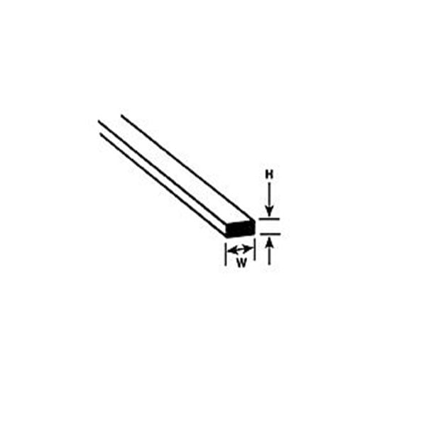 Plastruct .010x.020 Styrene Strip 90710