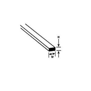 Plastruct .010x.060 Styrene Strip 90713