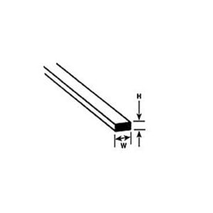 Plastruct .010x.156 Styrene Strip 90717