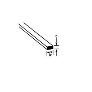 Plastruct .010x.187 Styrene Strip 90718