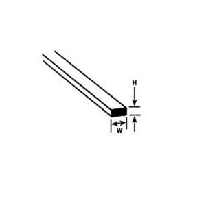 Plastruct .010x.250 Styrene Strip 90719