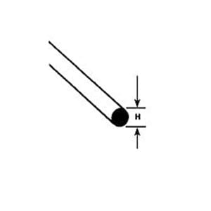 Plastruct .015 Round Styrene Rod 90849