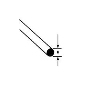 Plastruct .010 Round Styrene Rod 90850